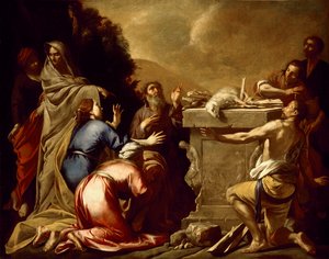 The Sacrifice of Noah by Italian School
